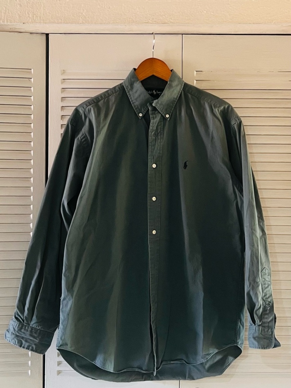 Polo by Ralph Lauren Olive Green Button-Down S Oxford